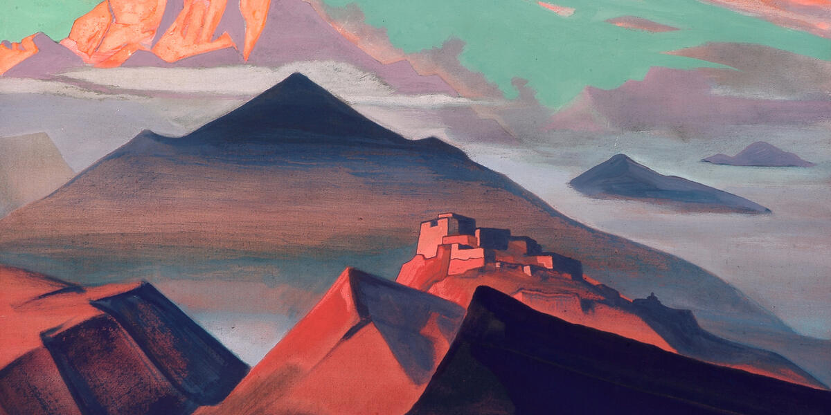 Roerich painting of mountains