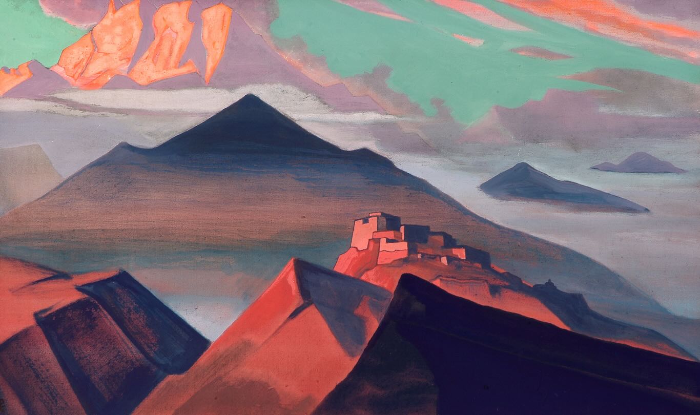 Roerich painting of mountains