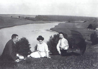 Sabaneev with Scriabin and Tatyana Schloezer